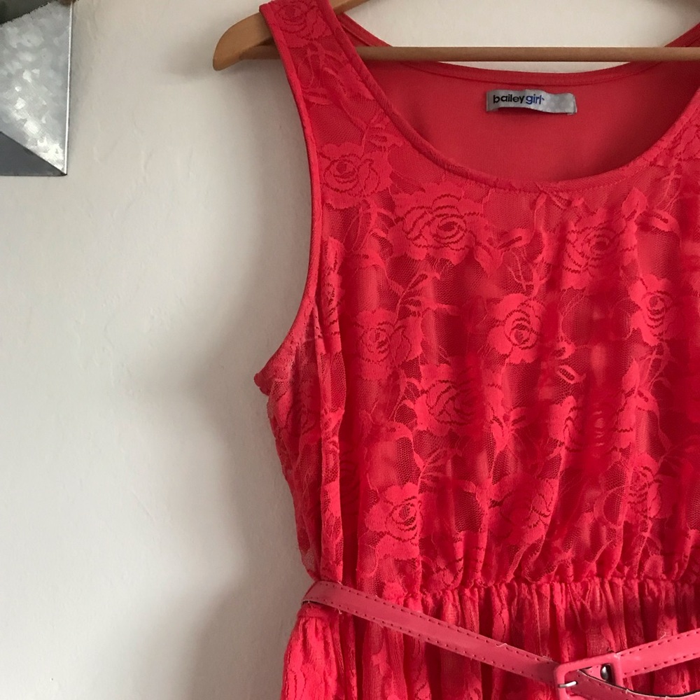 🧡Host Pick!🧡 Bailey Girl Lacey Floral Mini Dress - Picture 3 of 5